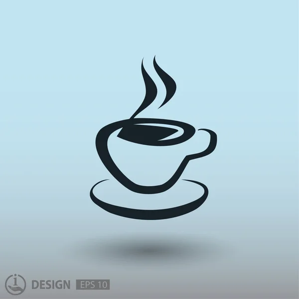 Koffiecup Icoon — Stockvector