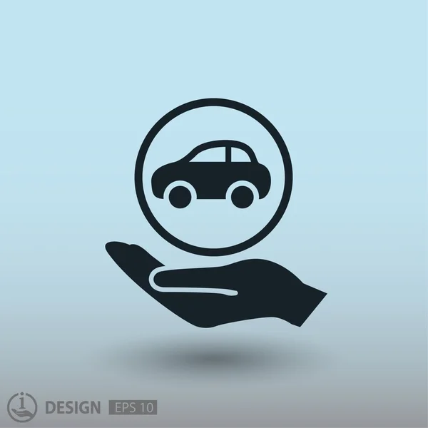 Pictografía del coche — Vector de stock