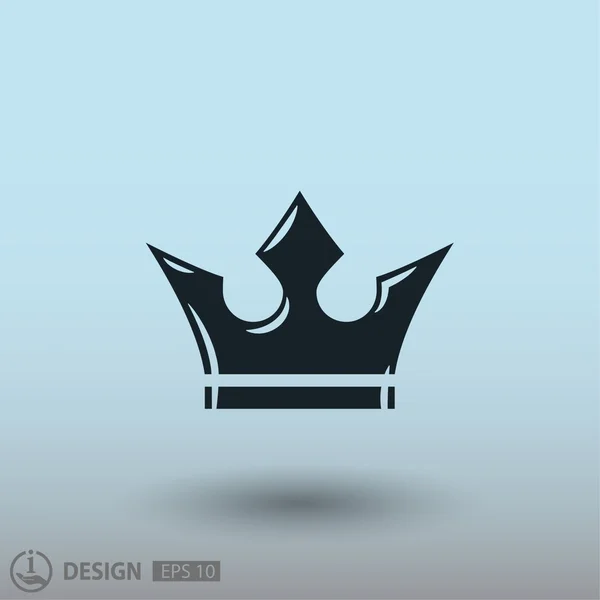 Pictografía de corona imperial — Vector de stock