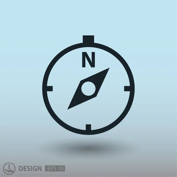 Compass icon for design — Stock Vector