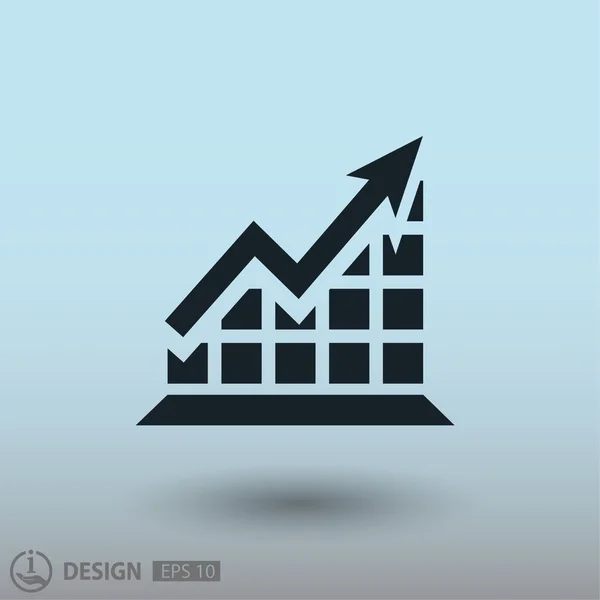 Gráfico pictográfico das empresas — Vetor de Stock