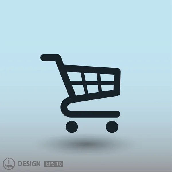 Pictografía del carrito de la compra — Vector de stock