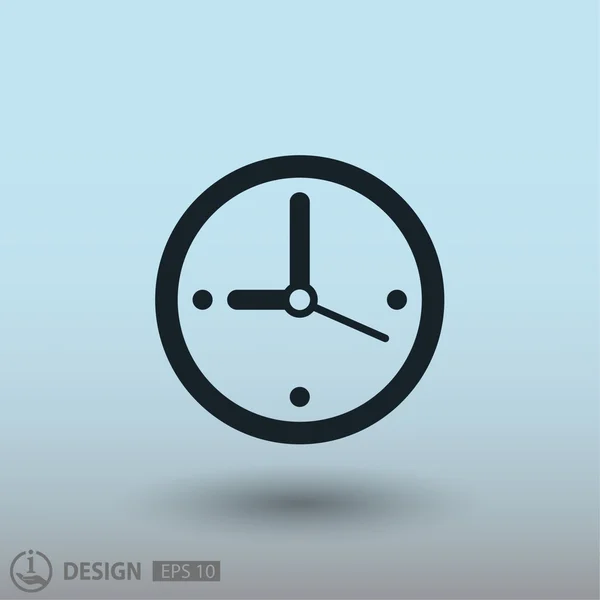 Pictograph of  clock dial — Stock Vector