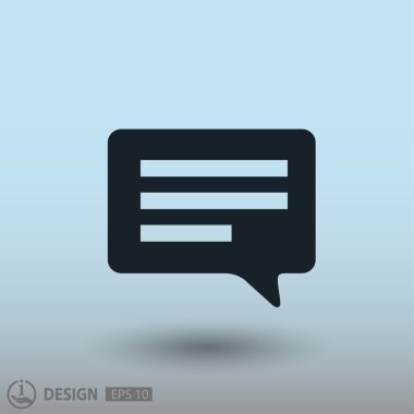 ileti veya sohbet simgesi