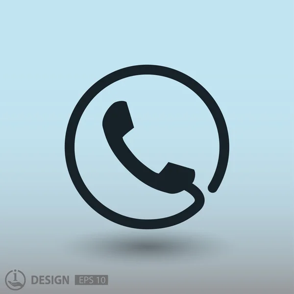 Pictogramme de téléphone, illustration — Image vectorielle