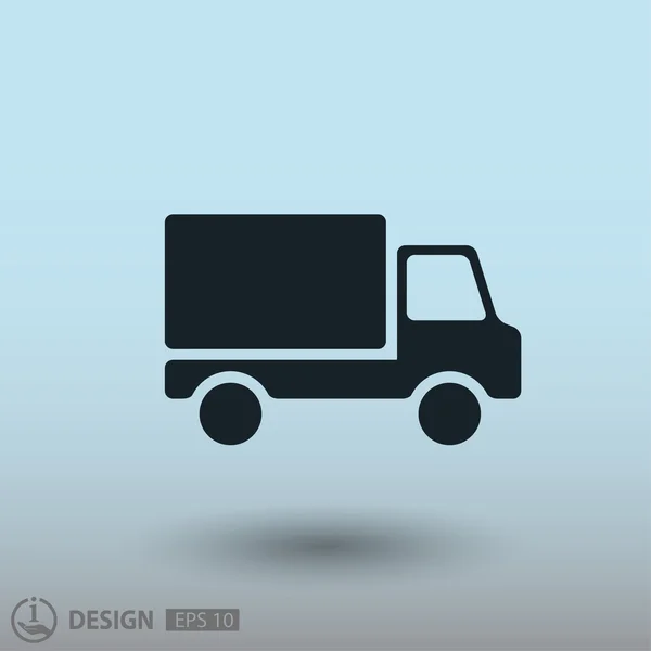 Pictograma de caminhão, ilustração — Vetor de Stock