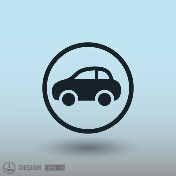 Pictografía de coche, ilustración — Vector de stock