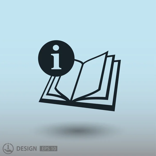 Pictograph van boek, illustratie — Stockvector