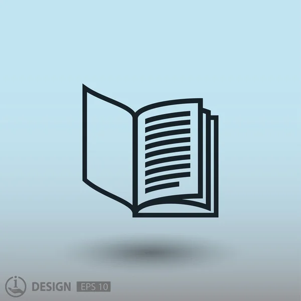 Pictogramme de livre, illustration — Image vectorielle