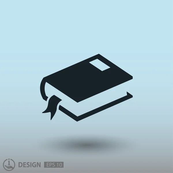 Pictograph van boek, illustratie — Stockvector