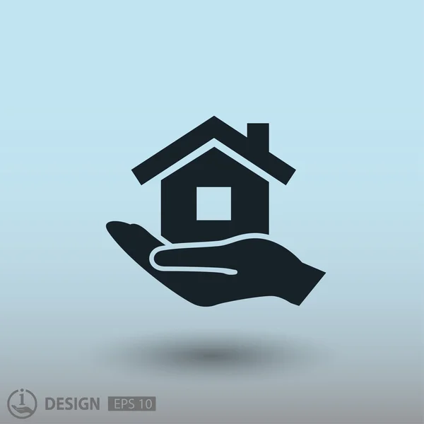 Pictogramme de la maison, illustration — Image vectorielle