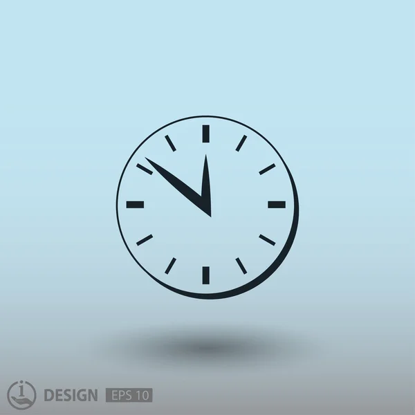 Pictograph av klocka, illustration — Stock vektor