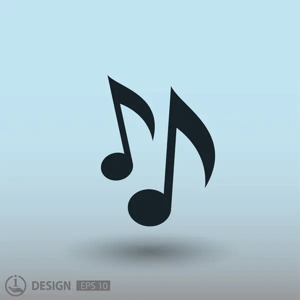 Pictografía de notas musicales — Vector de stock