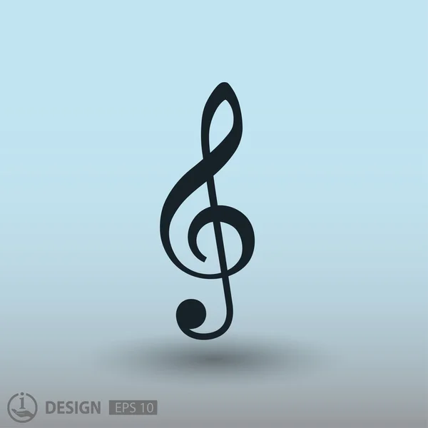 Pictografía de la clave musical — Vector de stock