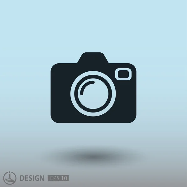 Pictograph van camera, illustratie — Stockvector