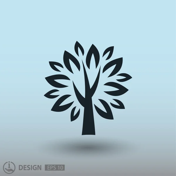 Pictograph van boom, illustratie — Stockvector