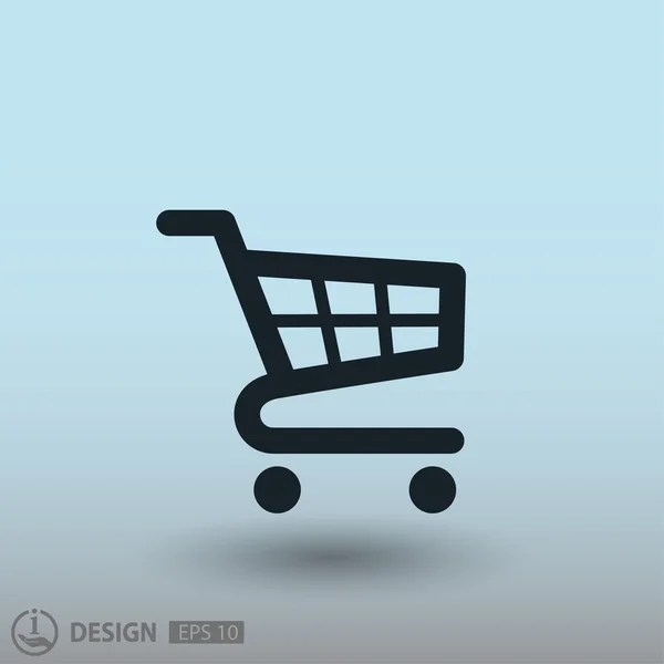 Pictograph of shopping cart — Stock Vector