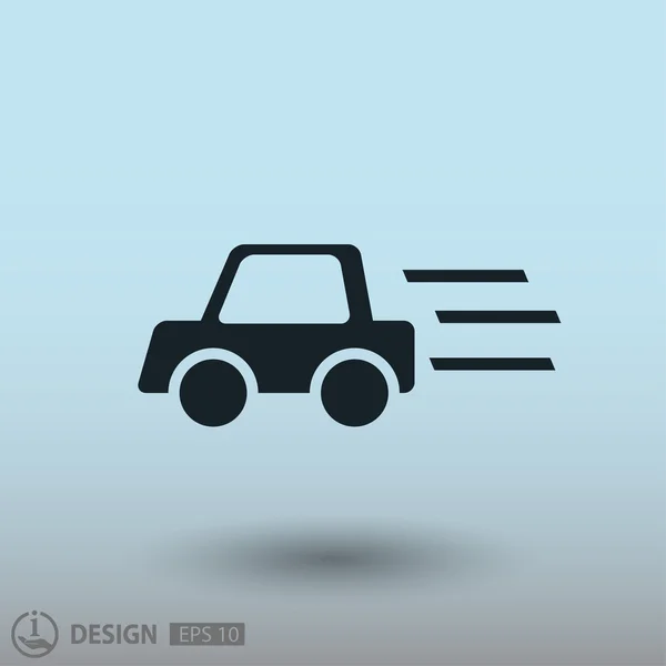 Pictografía de coche, ilustración — Vector de stock