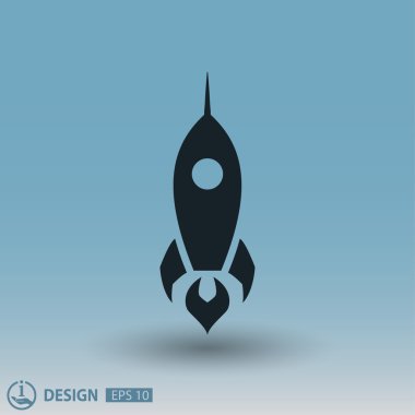 Roket simgesi, illüstrasyon