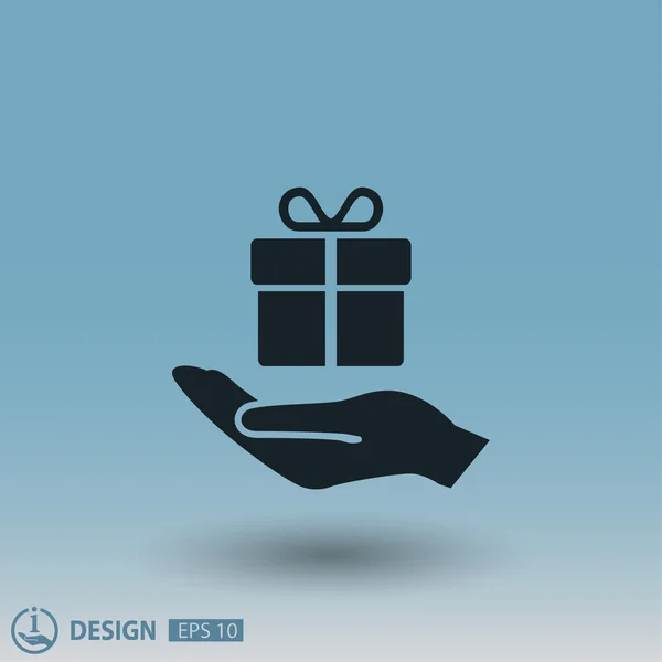 Pictograph voor gift, illustratie — Stockvector