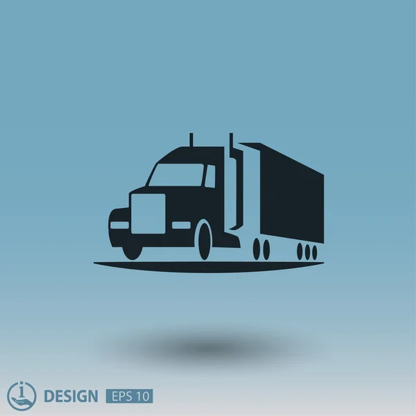 Piktogram Truck, ilustracja — Wektor stockowy
