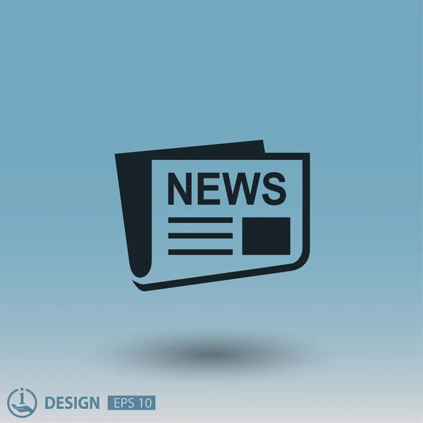 News icon, illustration — Stock Vector