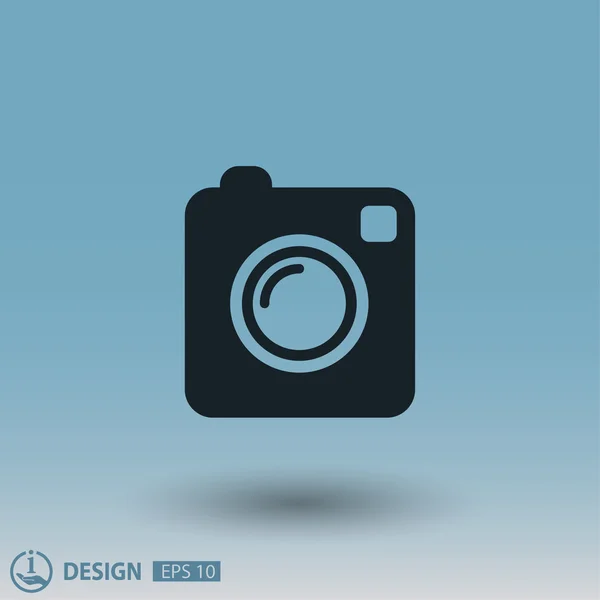 Pictograph van camera, illustratie — Stockvector