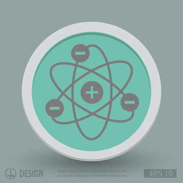 Piktographie des Atoms, Illustration — Stockvektor