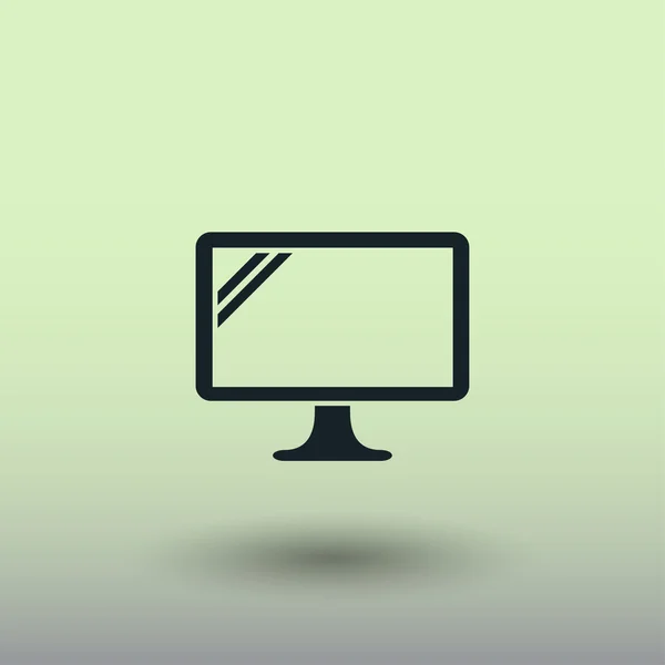Ikona počítače, ilustrace — Stockový vektor