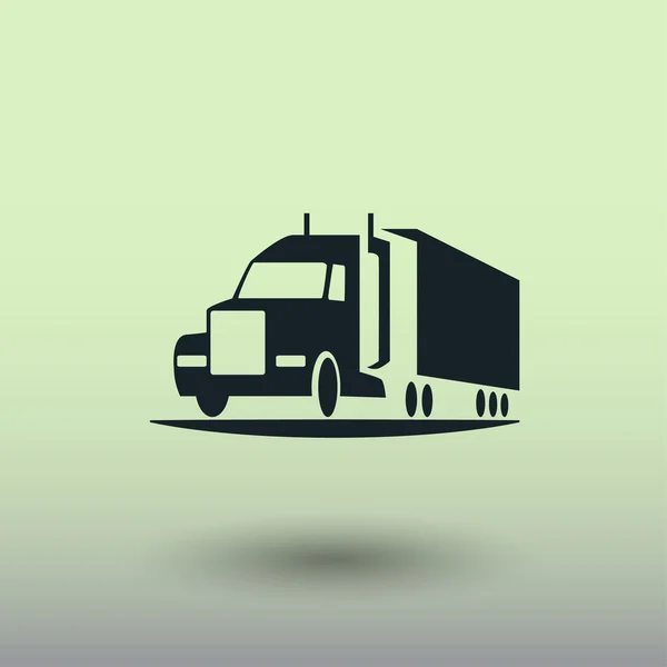 Pictografía de camión, ilustración — Vector de stock