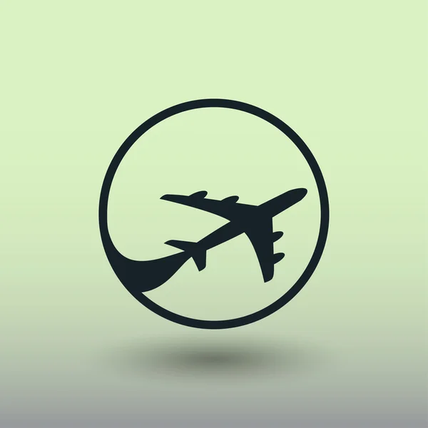 Pictograph van vliegtuig, illustratie — Stockvector