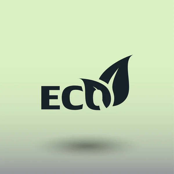 Pictograph van eco, illustratie — Stockvector