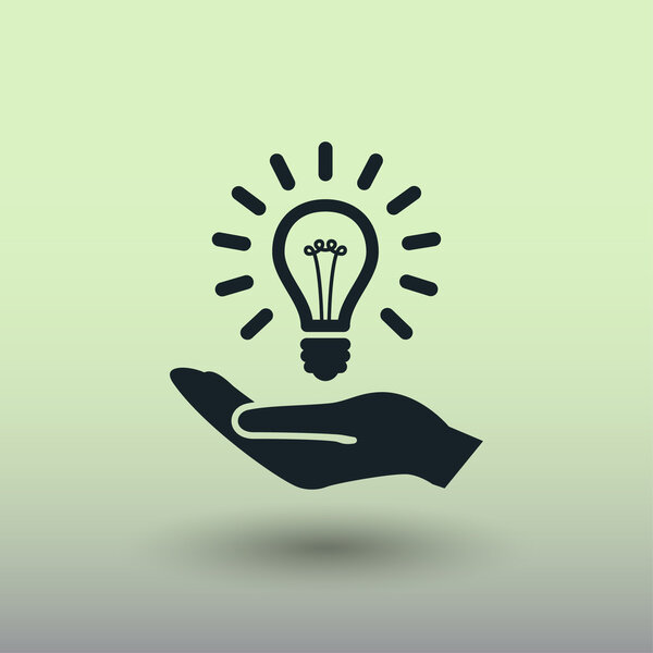 Pictograph of light bulb