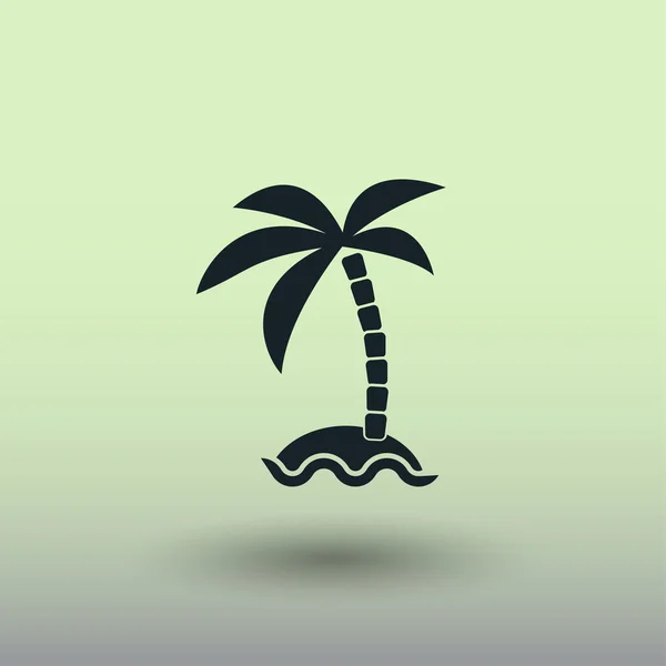 Pictografía de la isla, ilustración — Vector de stock