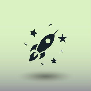 Roket simgesi, illüstrasyon