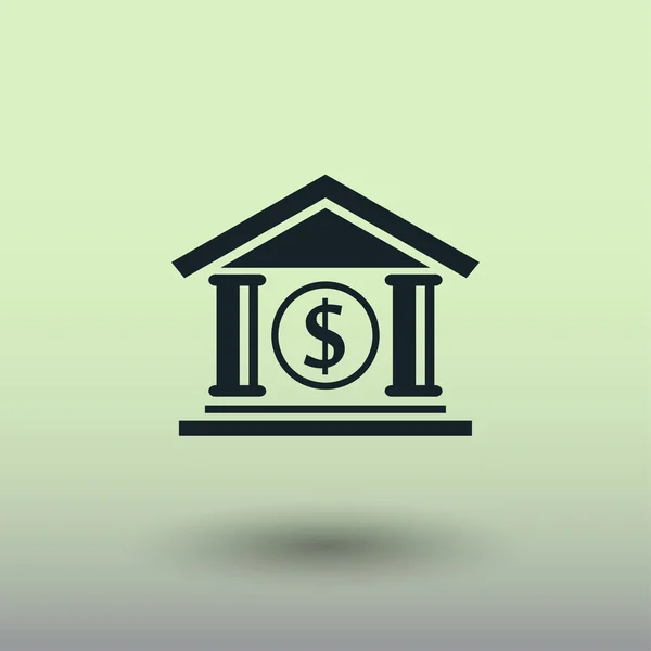 Pictograph Bank, illusztráció — Stock Vector