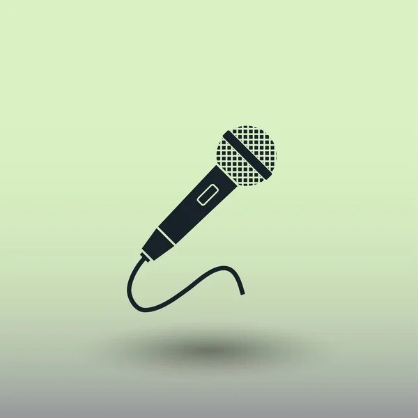 Icono del micrófono, ilustración — Archivo Imágenes Vectoriales