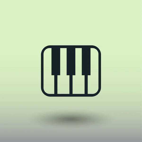 Pictografía del teclado musical — Vector de stock