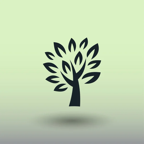 Pictografía de árbol, ilustración — Vector de stock