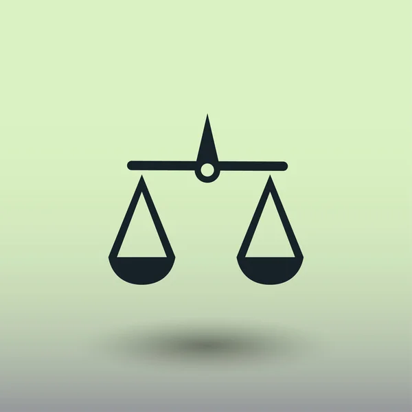 Pictograph rättvisa skalor — Stock vektor