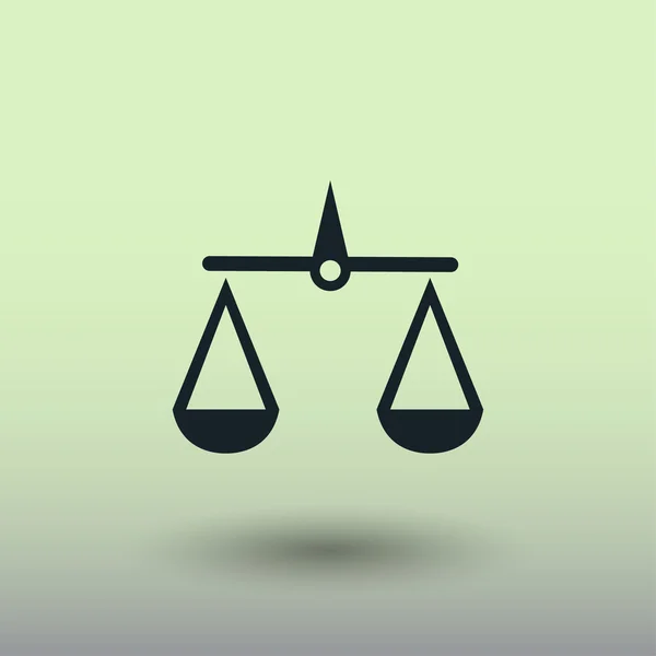 Pictograph van Justitie schalen — Stockvector