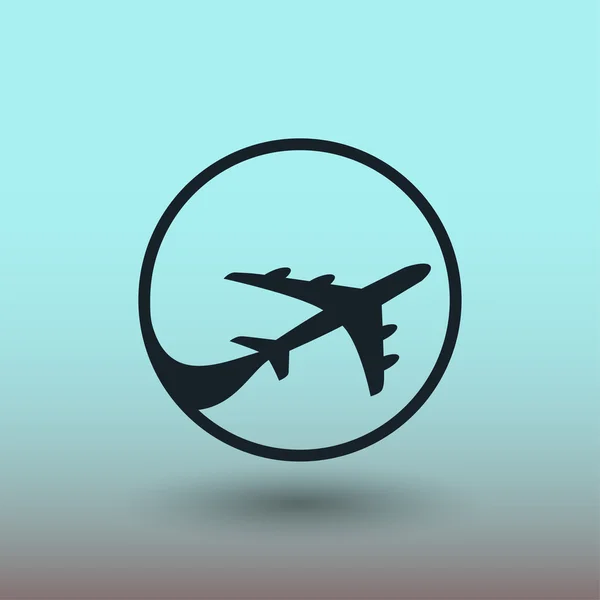 Pictografía de avión, ilustración — Vector de stock