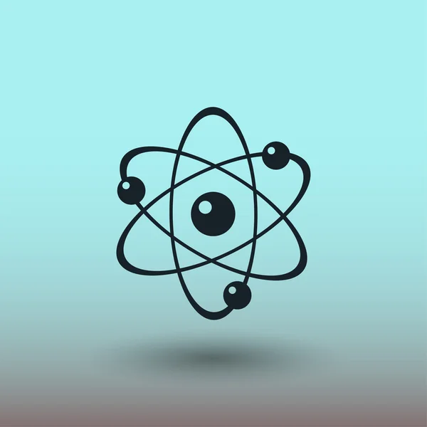 Пиктография атома, иллюстрация — стоковый вектор