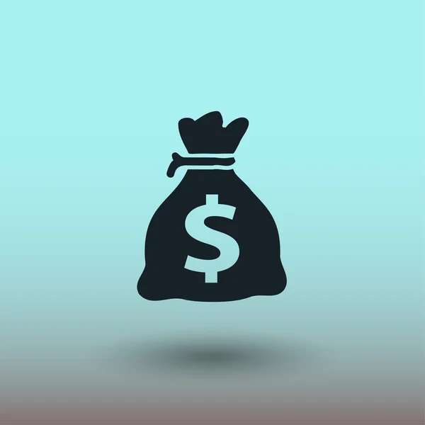 Pictogramme de sac d'argent, illustration — Image vectorielle