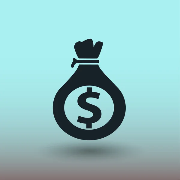 Pictogramme de sac d'argent, illustration — Image vectorielle