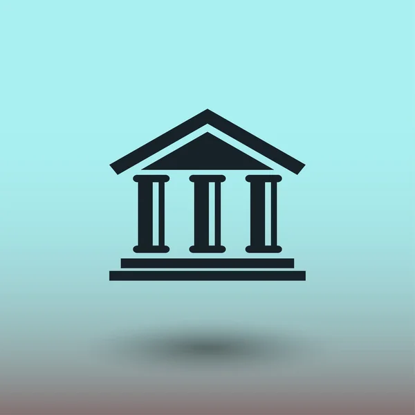 Pictograph van bank, illustratie — Stockvector