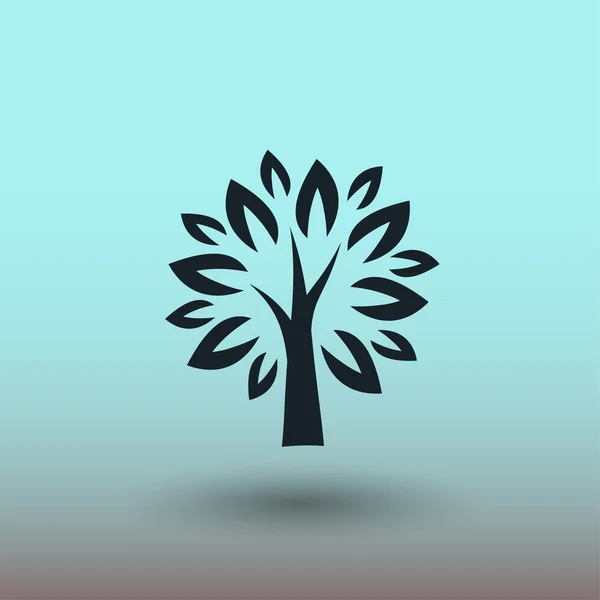 Pictogramme de l'arbre — Image vectorielle