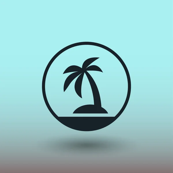 Pictografía de la isla, ilustración — Vector de stock