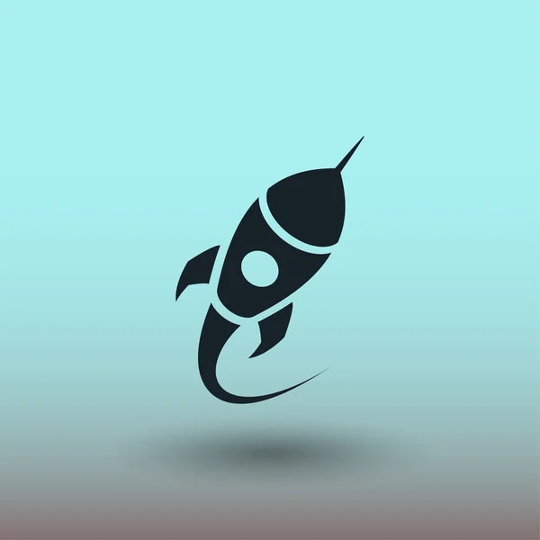 Raket ikon, illustration — Stock vektor