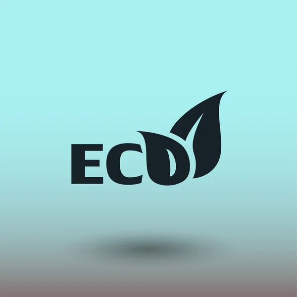 Znak Eco, ilustracja — Wektor stockowy